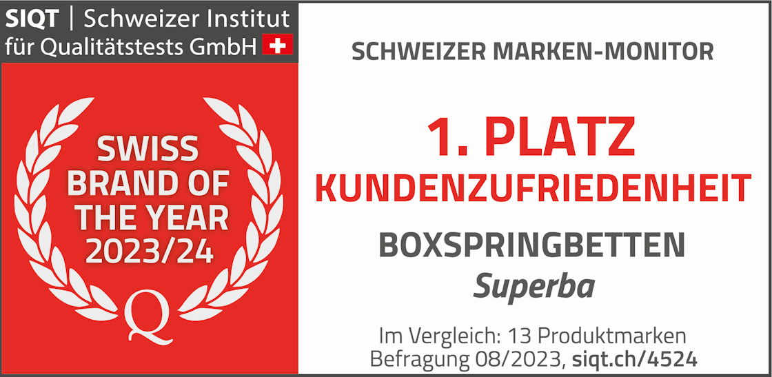 Boxspringbetten 1. Platz Kundenzufriedenheit